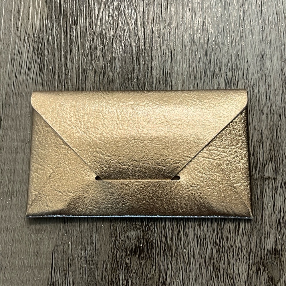 Bronze Metallic Business Card Holder